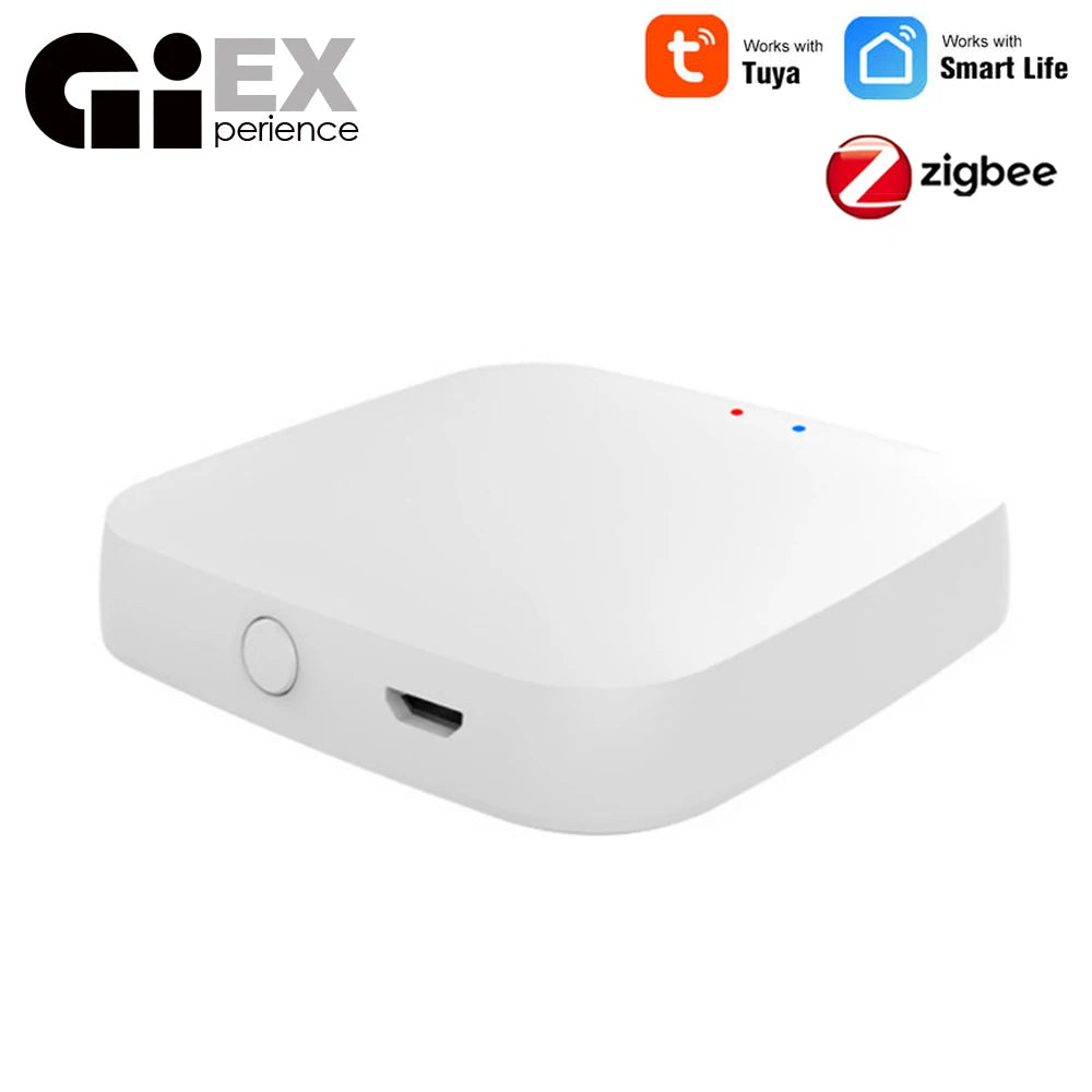 Tuya ZigBee 3.0 Smart Gateway Hub Smart Home Bridge Smart Life APP Wireless Remote Controller Works with Alexa Google Home