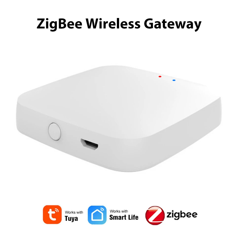 Tuya ZigBee 3.0 Smart Gateway Hub Smart Home Bridge Smart Life APP Wireless Remote Controller Works with Alexa Google Home