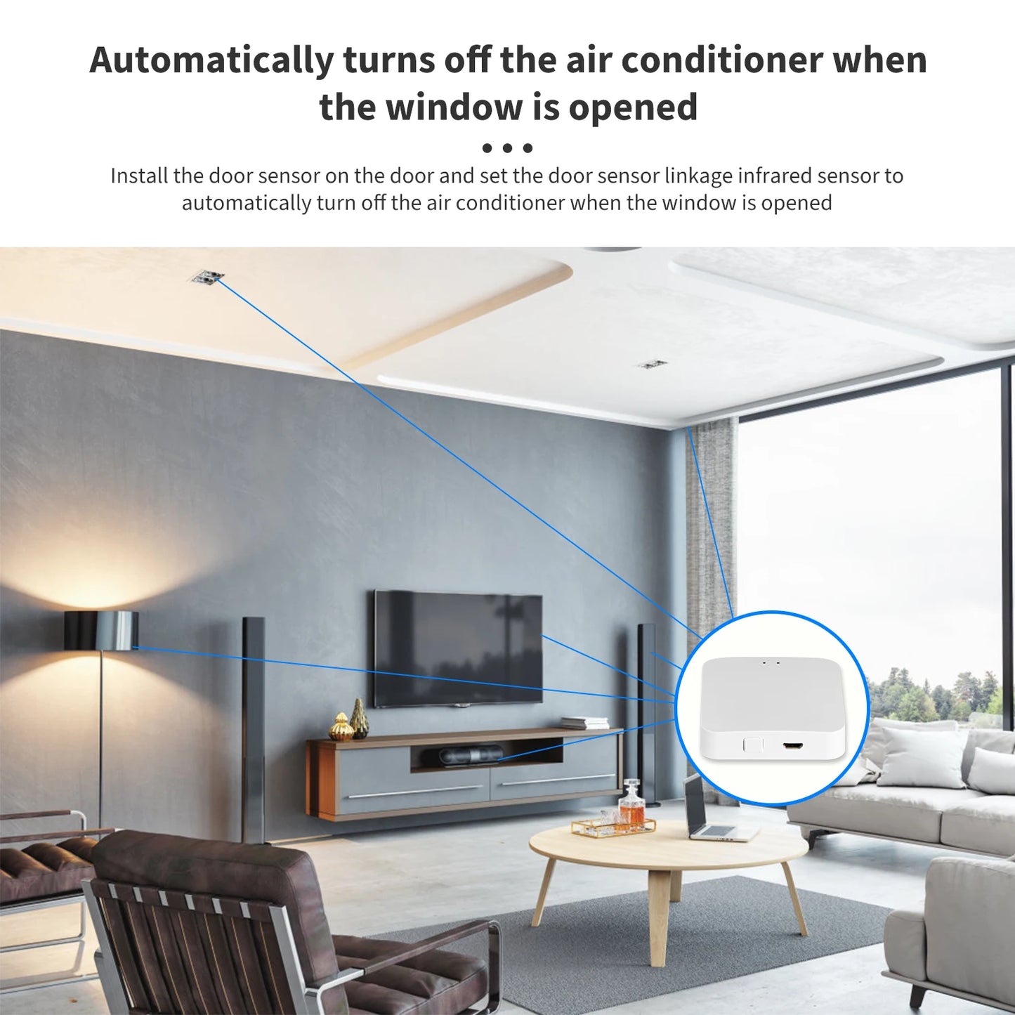 Tuya ZigBee 3.0 Smart Gateway Hub Smart Home Bridge Smart Life APP Wireless Remote Controller Works with Alexa Google Home