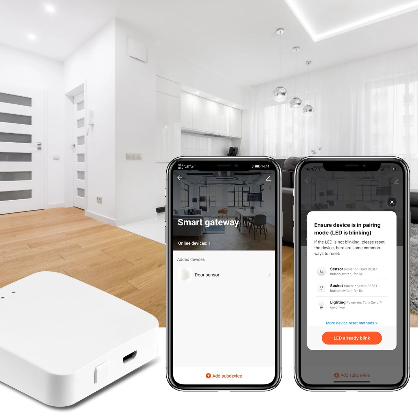 Tuya ZigBee 3.0 Smart Gateway Hub Smart Home Bridge Smart Life APP Wireless Remote Controller Works with Alexa Google Home
