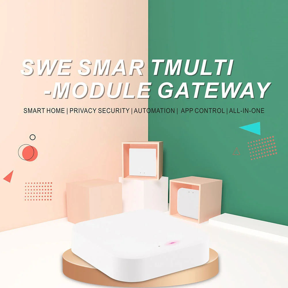 Tuya ZigBee 3.0 Smart Gateway Hub Smart Home Bridge Smart Life APP Wireless Remote Controller Works with Alexa Google Home