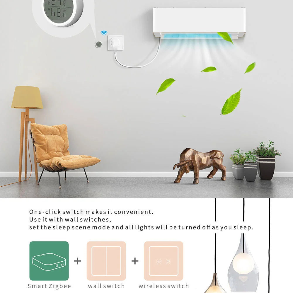 Tuya ZigBee 3.0 Smart Gateway Hub Smart Home Bridge Smart Life APP Wireless Remote Controller Works with Alexa Google Home